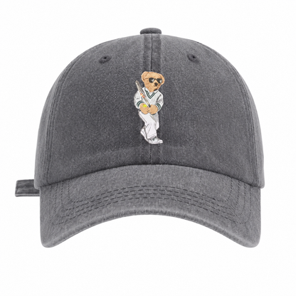Tennis Bear Washed Cap