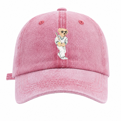 Tennis Bear Washed Cap