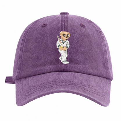 Tennis Bear Washed Cap