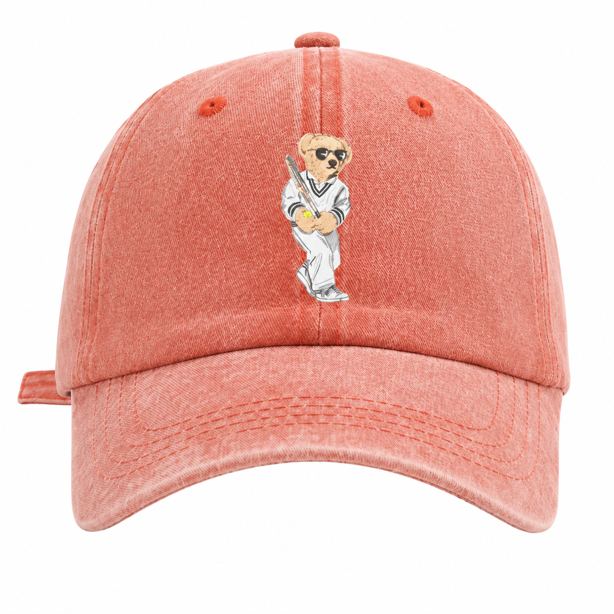 Tennis Bear Washed Cap