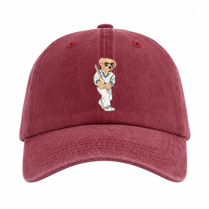 Tennis Bear Washed Cap