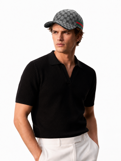 Monogram Side-Stripe Cap