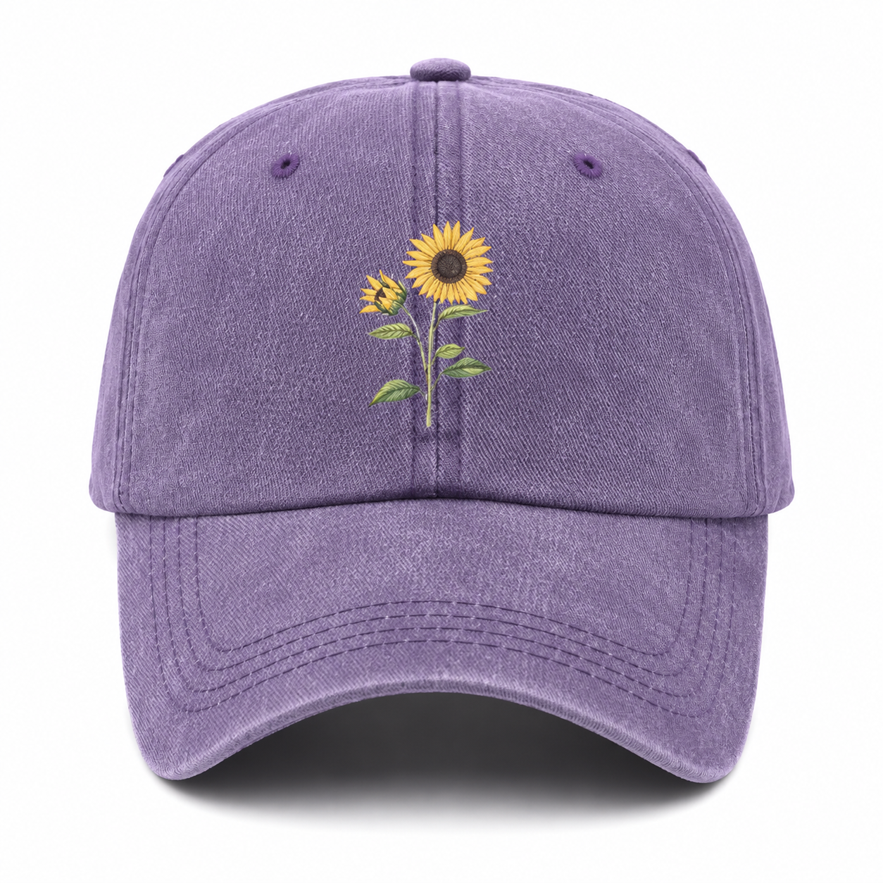 Sunflower Embroidered Cap