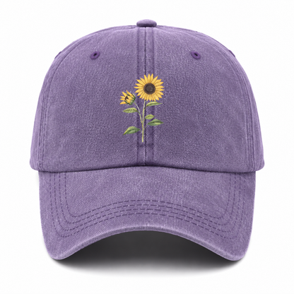 Sunflower Embroidered Cap