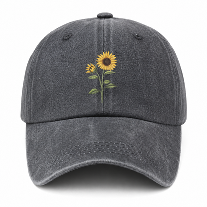 Sunflower Embroidered Cap