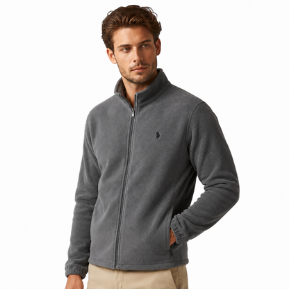Stand-Collar Fleece Jacket