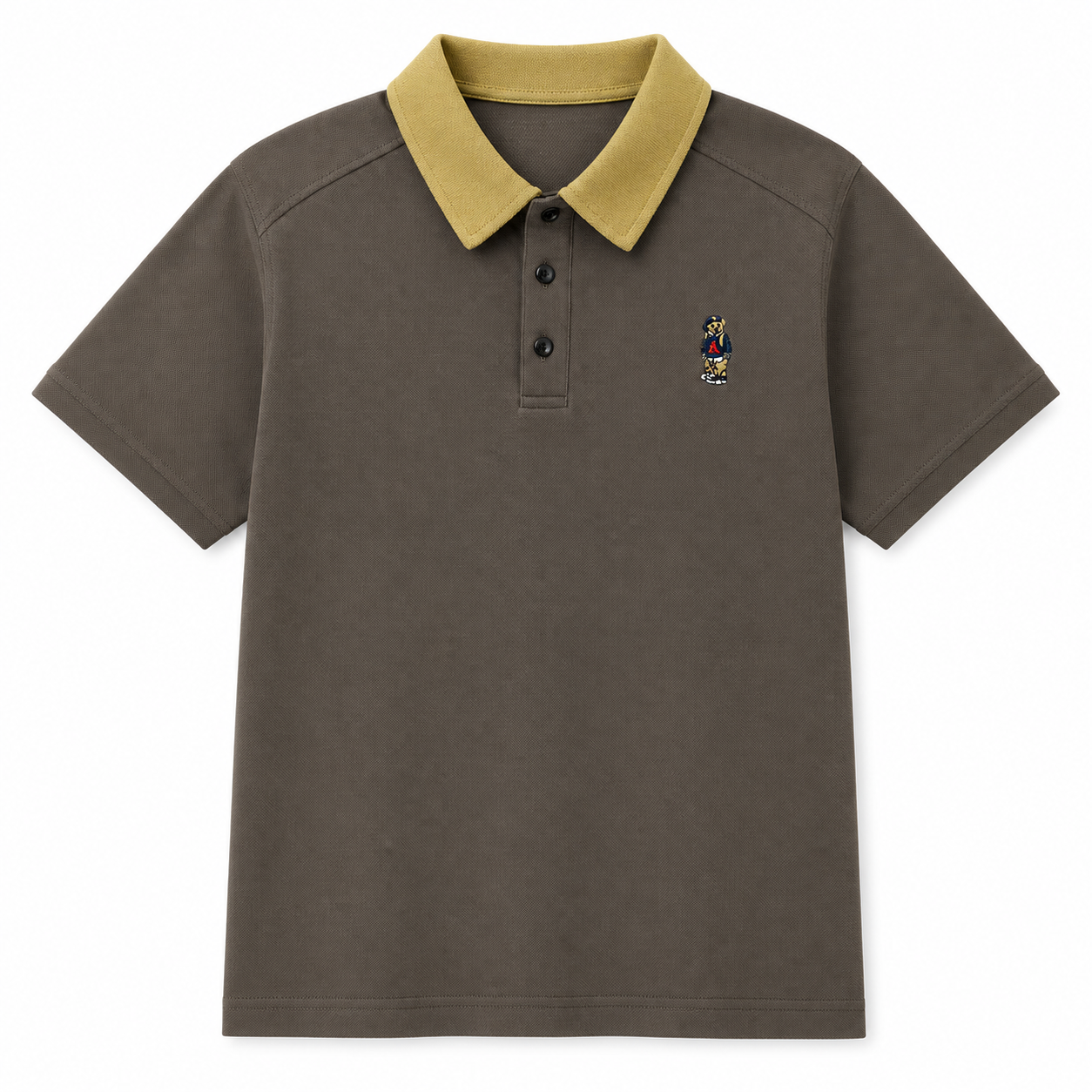 Two-Tone Collar Polo Shirt