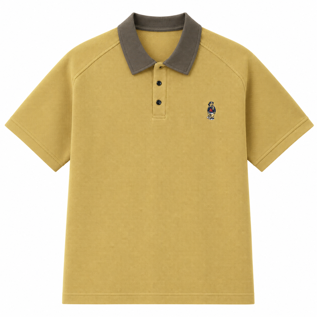 Two-Tone Collar Polo Shirt
