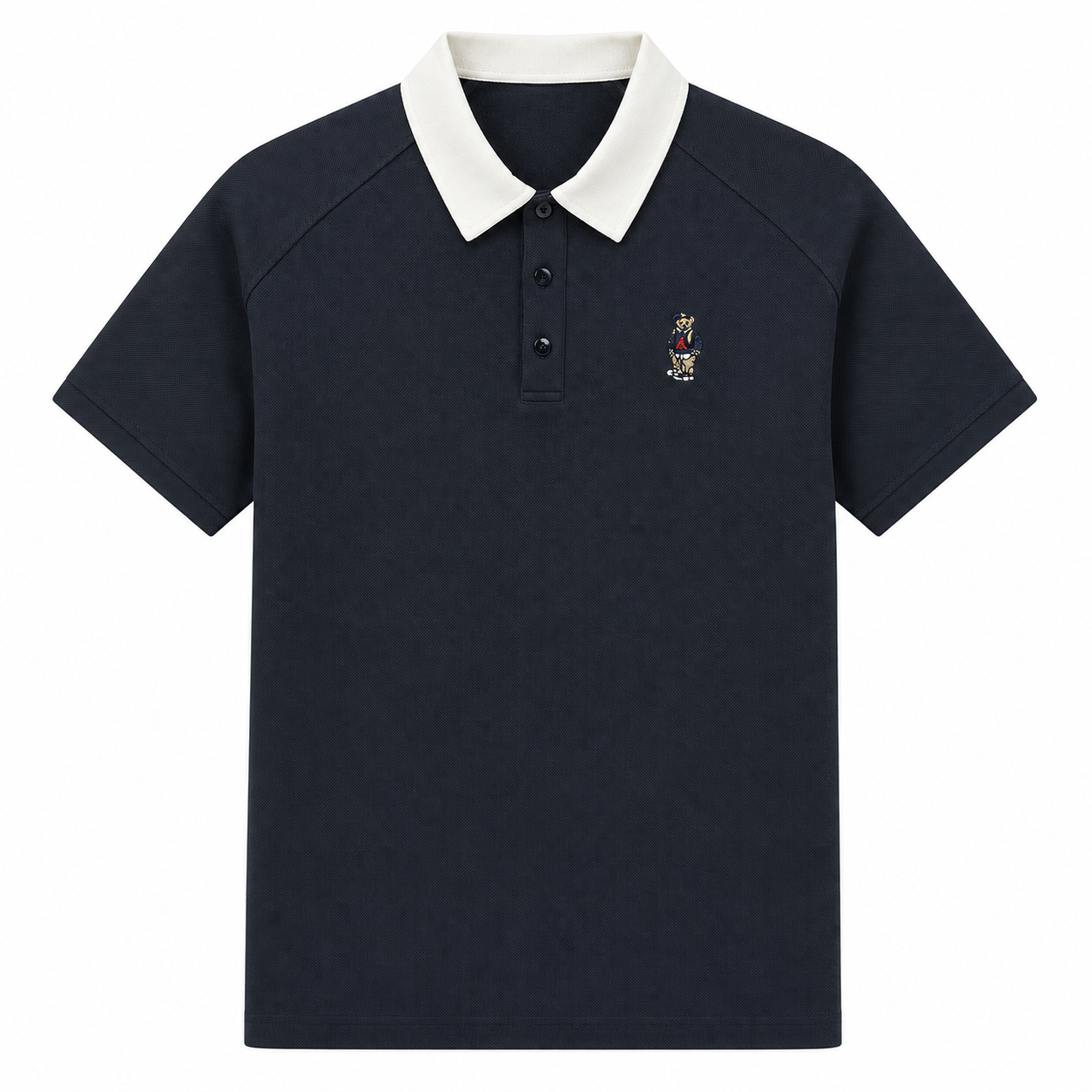 Two-Tone Collar Polo Shirt