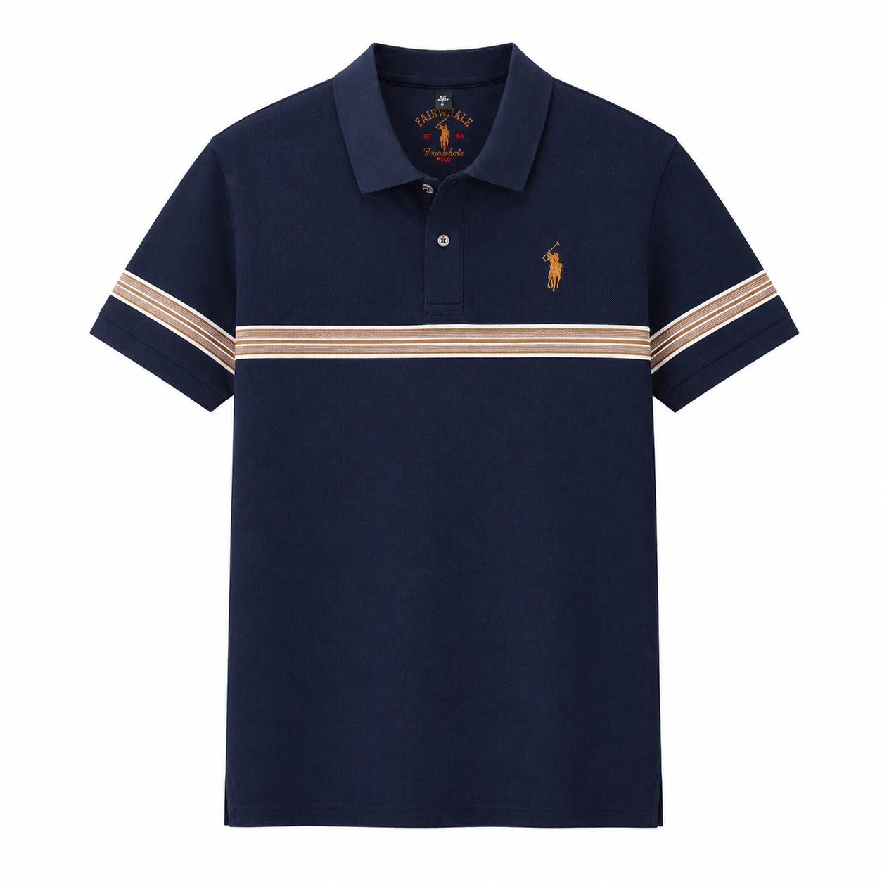 Modern Stripe Detail Polo