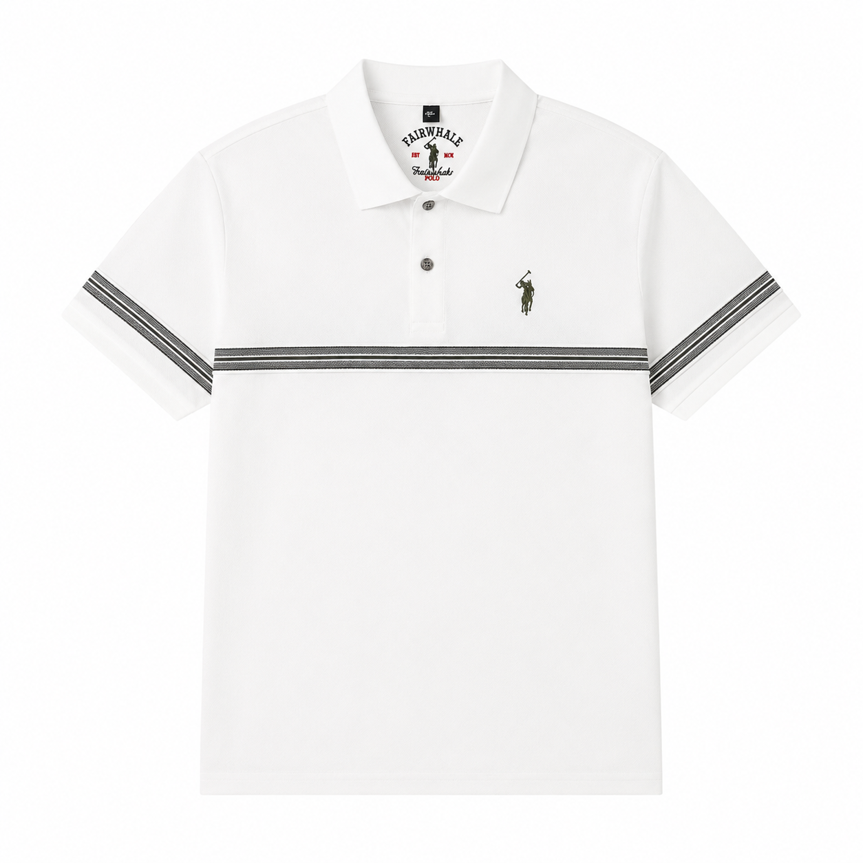 Modern Stripe Detail Polo