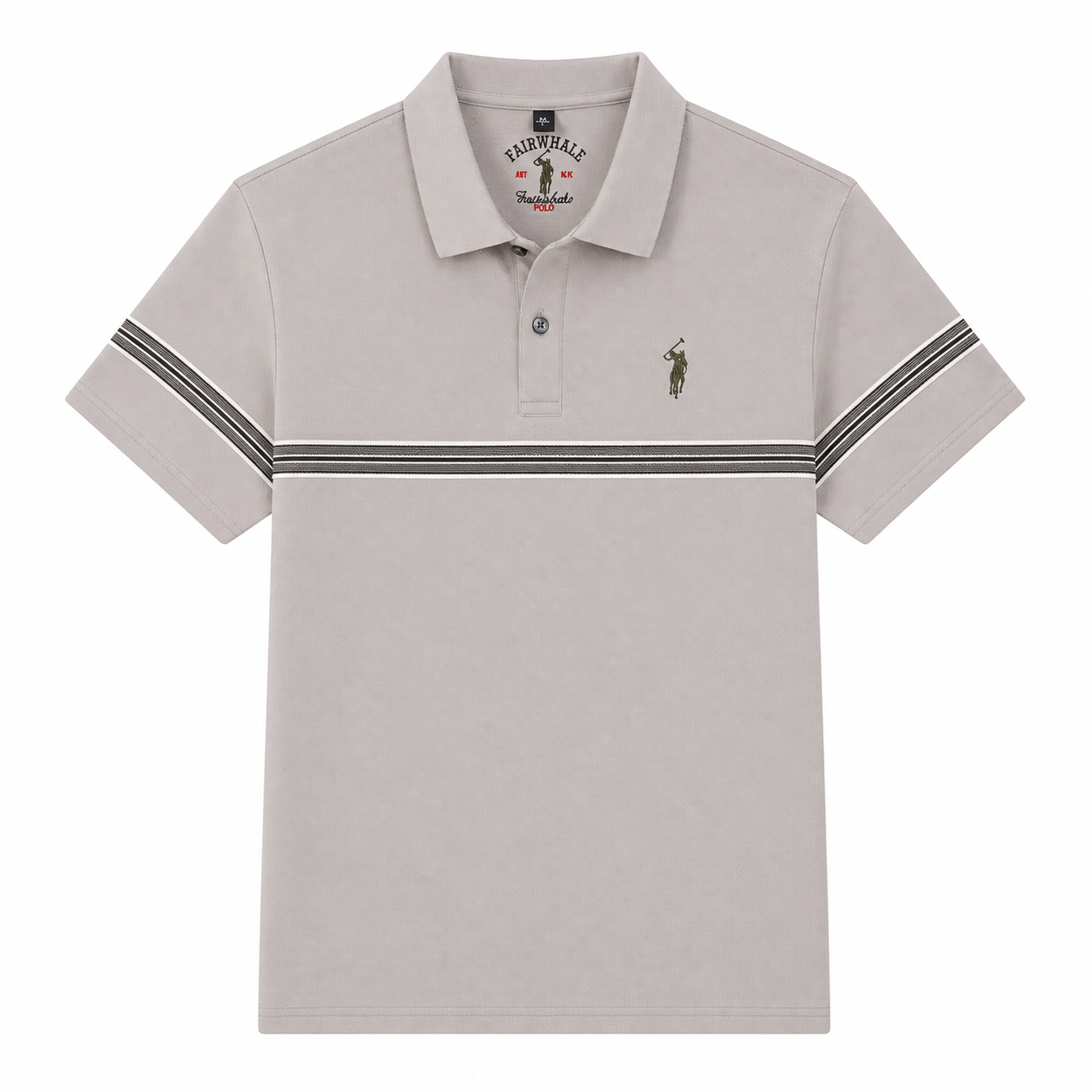 Modern Stripe Detail Polo