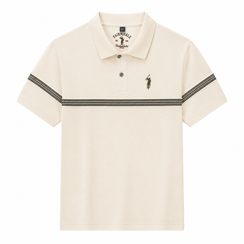 Modern Stripe Detail Polo