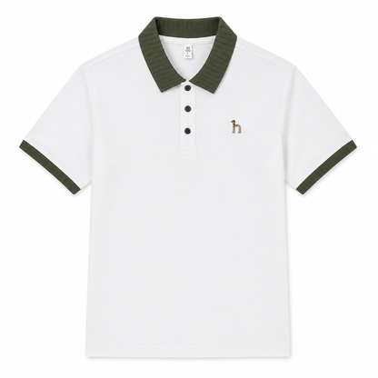 Heritage Ribbed-Collar Polo