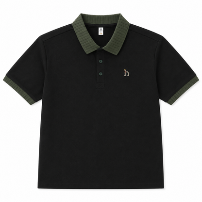 Heritage Ribbed-Collar Polo
