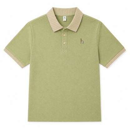 Heritage Ribbed-Collar Polo