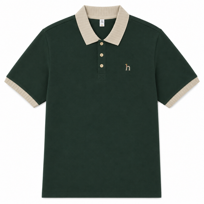 Heritage Ribbed-Collar Polo
