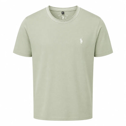 Double-Trim Crew-Neck T-Shirt