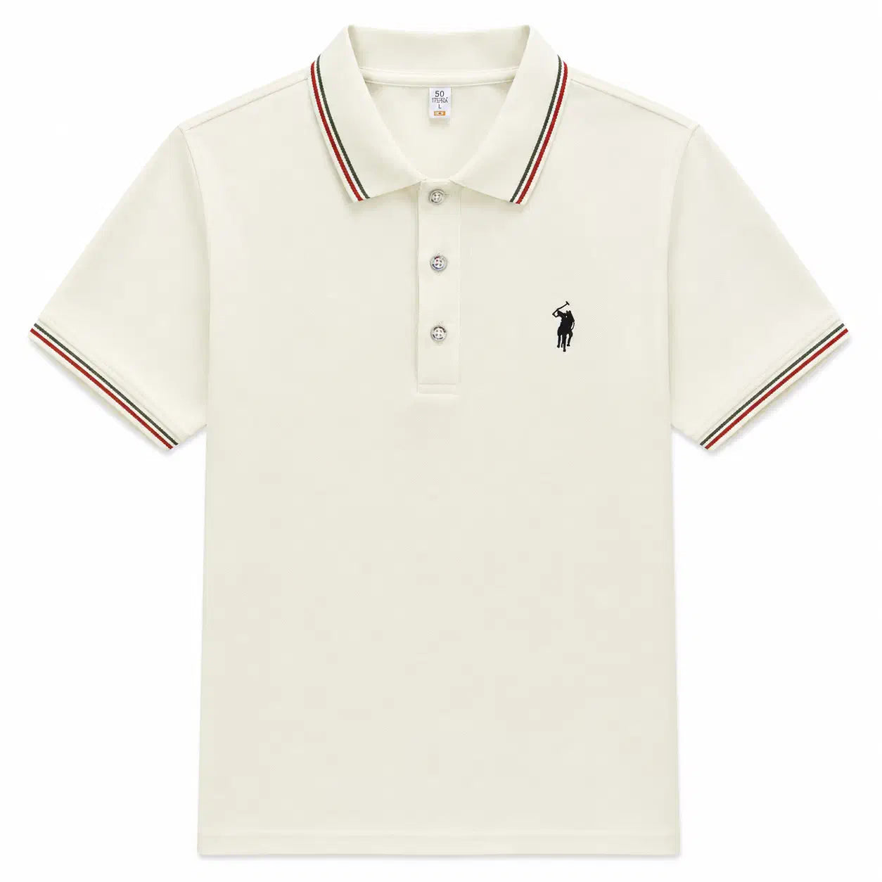 Tipped-Collar Polo Shirt