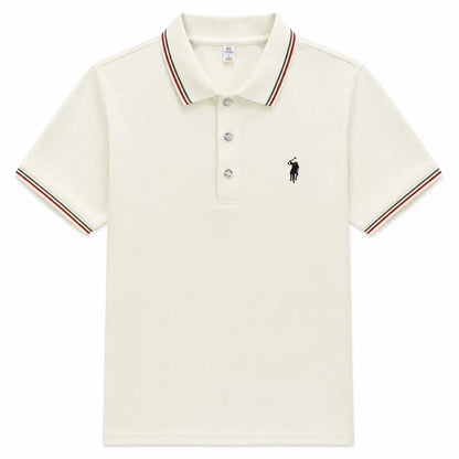 Tipped-Collar Polo Shirt