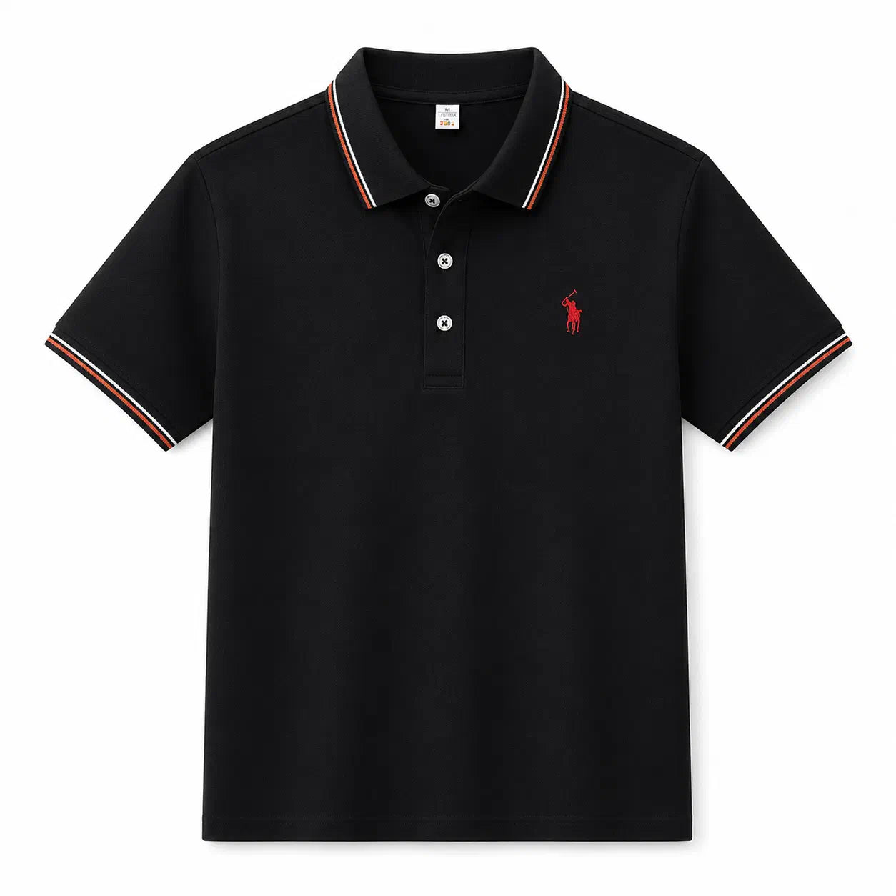 Tipped-Collar Polo Shirt