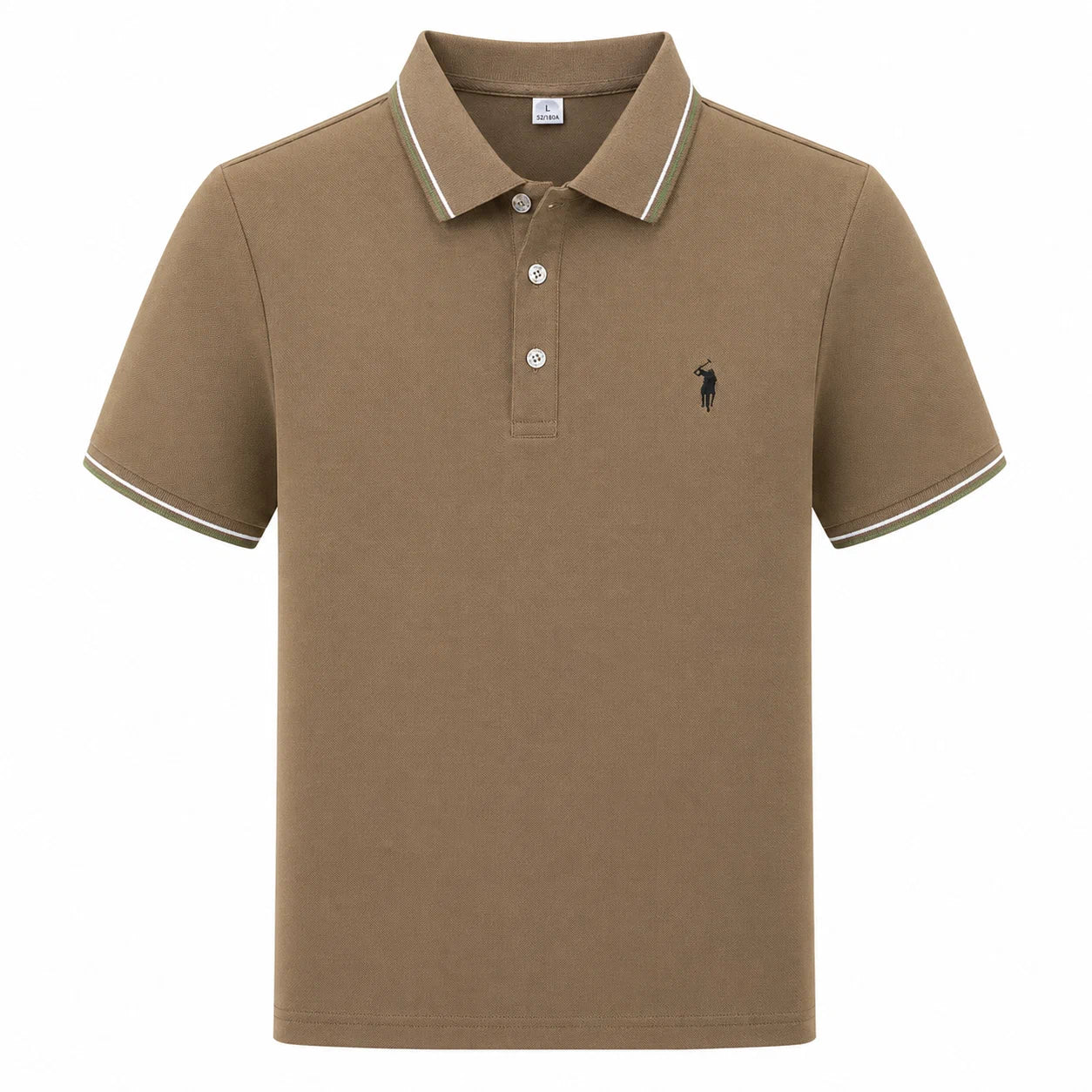 Tipped-Collar Polo Shirt