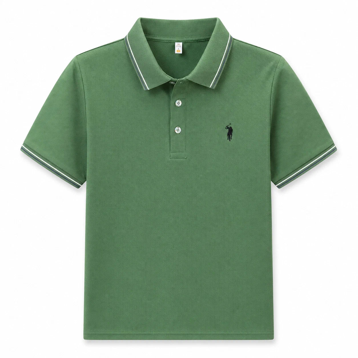 Tipped-Collar Polo Shirt