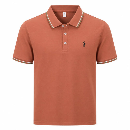Tipped-Collar Polo Shirt