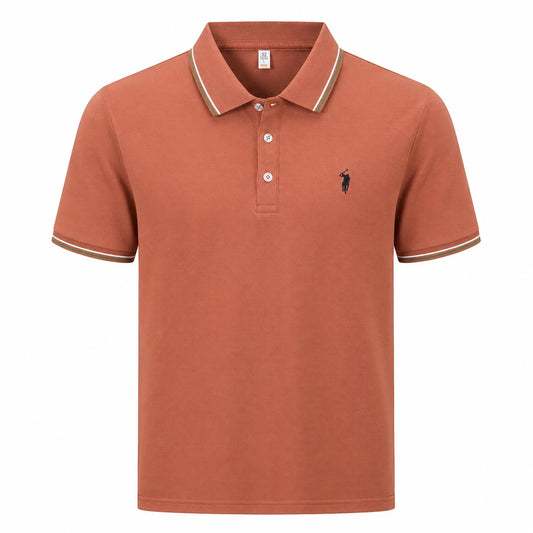 Tipped-Collar Polo Shirt